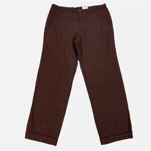 Gianni Versace Vintage 90s Brown Wool Trousers‎ Quiet Luxury IT 52 Pants 33x30
